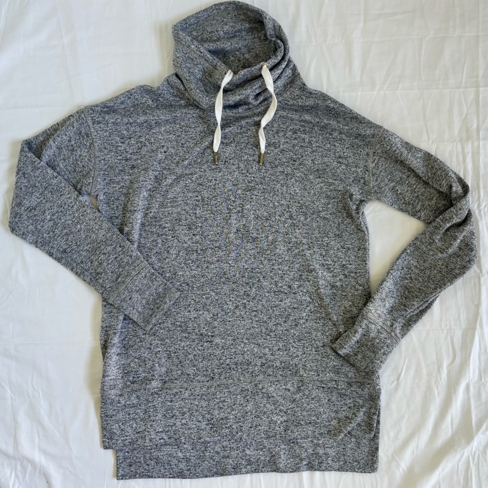 Old Navy Women’s Adjustable Cowl Neck Sweater in Marbled Navy Sz XS